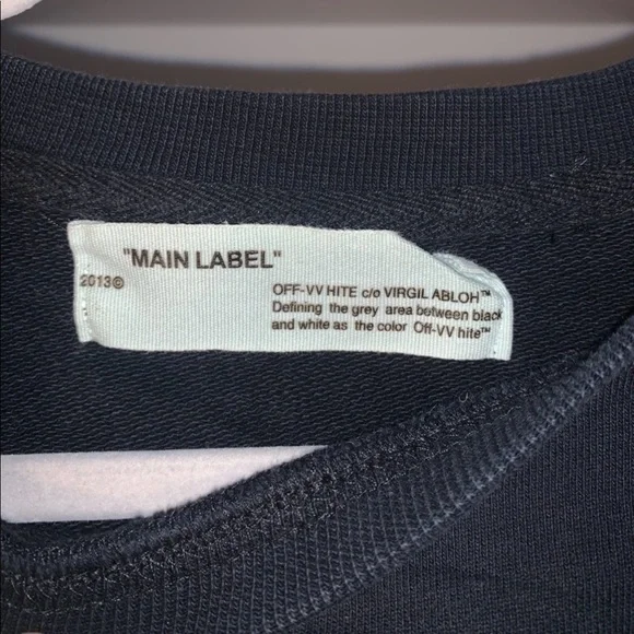 Off white graphic crew neck pullover - Picture 3 of 8